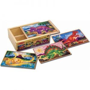 Melissa and Doug Dinosaur Puzzles 12pc