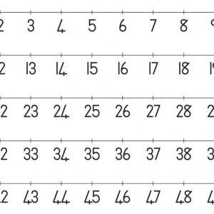 Number Line 1-50