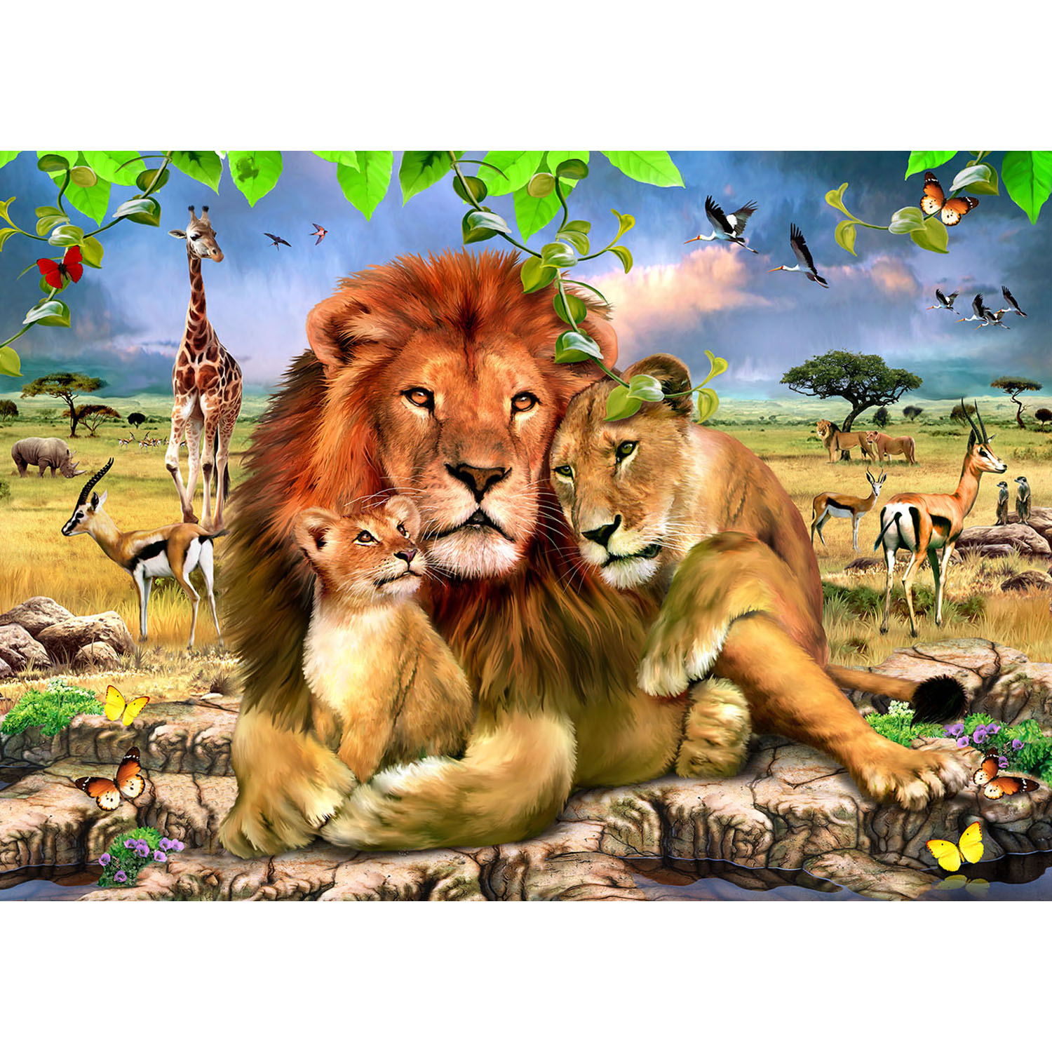 RGS Lion Family 48 piece Puzzle