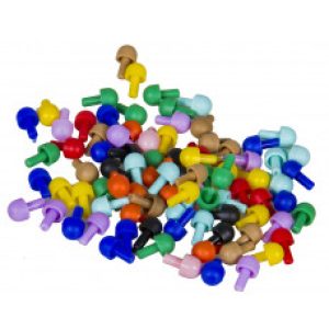 Pegs 250 in bag (10 Colours) for 100 Hole Pegboard