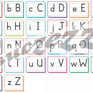 Suczezz Alphabet Block Letters Frieze Poster