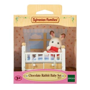 Sylvanian Families Chocolate Rabbit Baby Bed Set