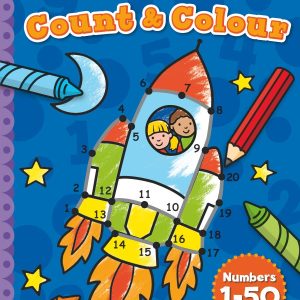 Dot to Dot Count & Colour Number 1-50