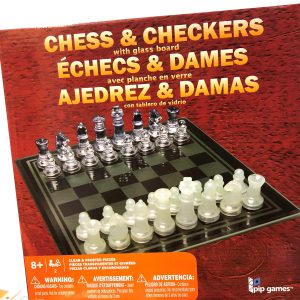 Glass Chess & Checkers Set