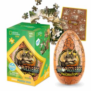 National Geographic Kids – Dino Puzzle Egg – Triceratops (63pc)
