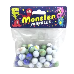 Marbles – Spiral Milky – 50pc