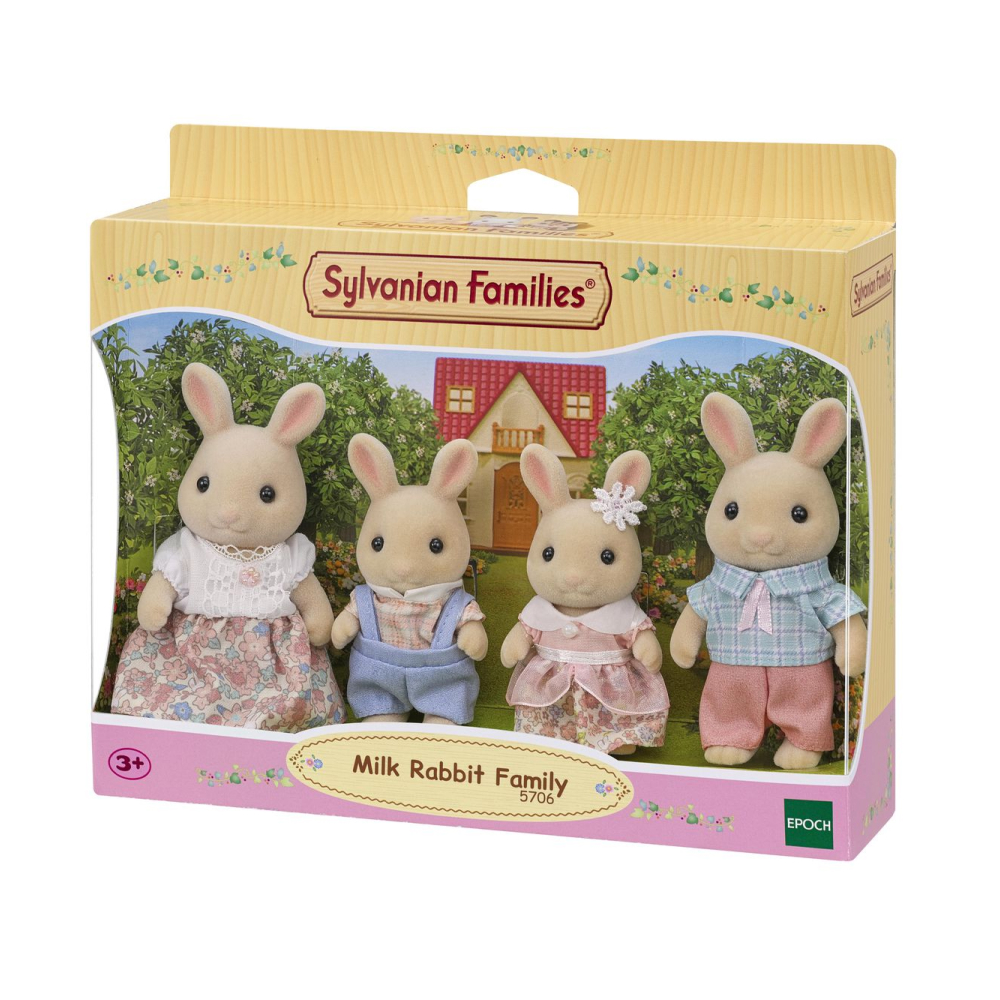 Sylvanian Families Milk Rabbit Family