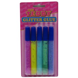 Miss Teddy Glitter Glue Kit 5 x 10ml