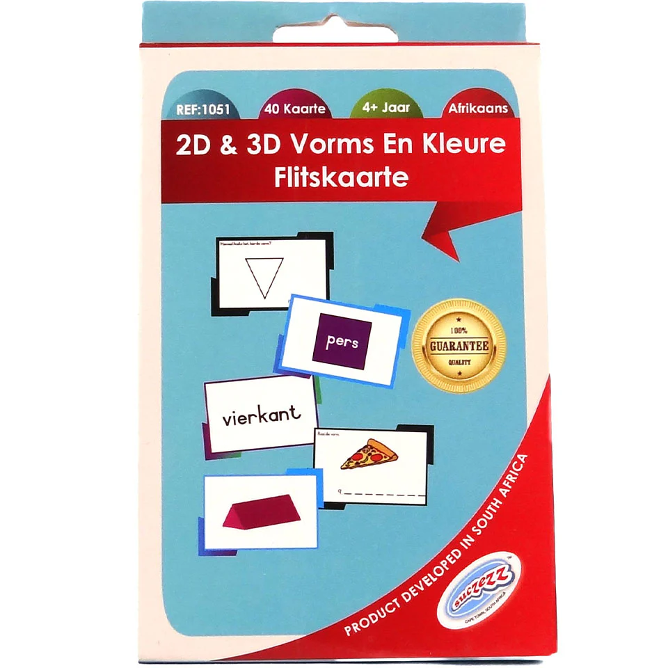 Suczezz 2D & 3D Vorms en Kleure Flitskaarte