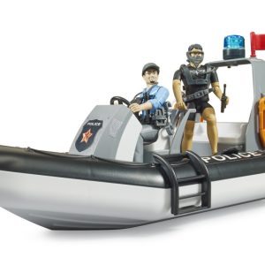 Bruder Police Boat , 2 Figures and Accessories