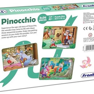 Frank 3 x 26pc Pinocchio Puzzle