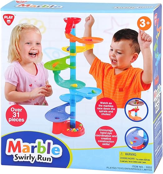 Playgo Marble Swirly Run - 31pc
