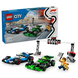 Lego 60474 City F1 Grid with VCARB & Sauber Race Cars