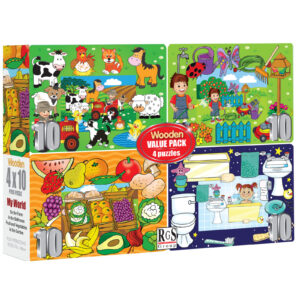 RGS 4 x 10 Pieces My World Puzzles