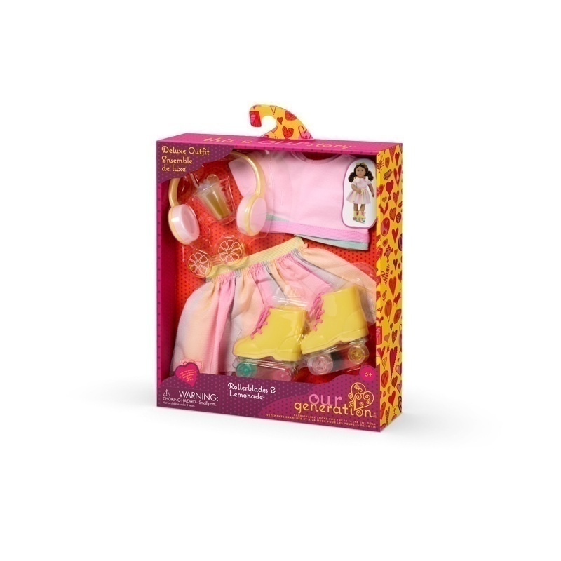 Our Generation Rollerblades & Lemonade Deluxe Outfit - Image 2