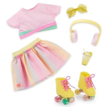 Our Generation Rollerblades & Lemonade Deluxe Outfit