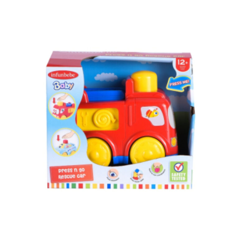 Infunbebe Press n Go Rescue Car – Play World Toys