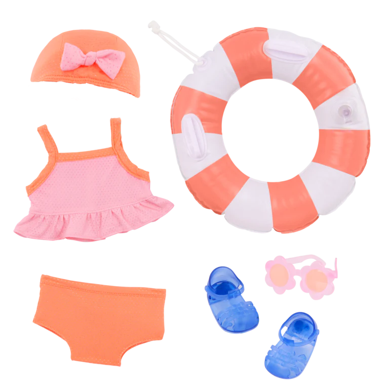 Our Generation Bathing Suit Deluxe Outfit with Floaty Fun - Image 2