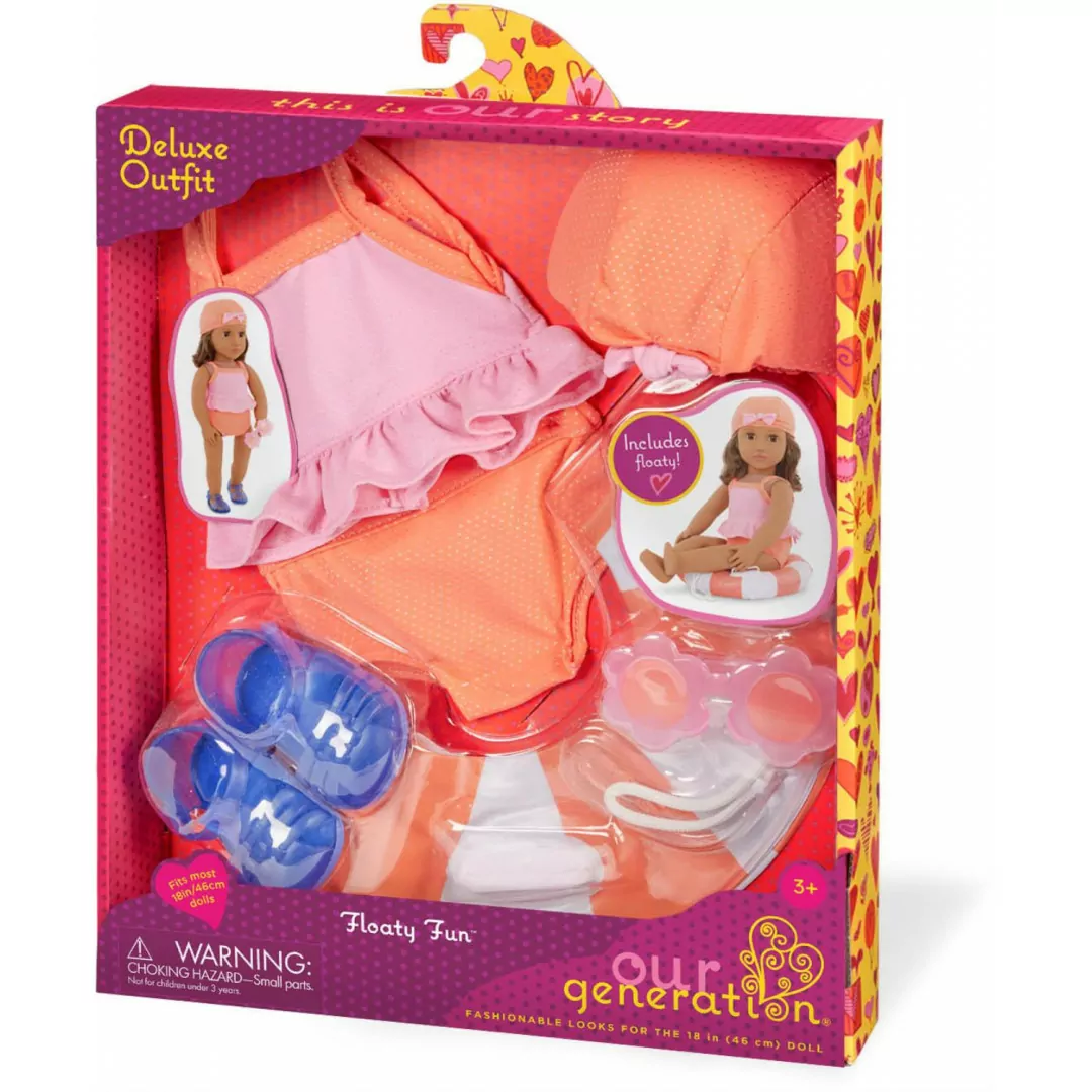 Our Generation Bathing Suit Deluxe Outfit with Floaty Fun