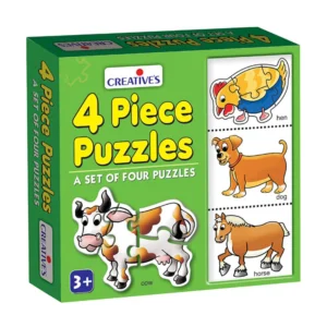 Creatives 4 Piece Puzzles – Set of Four Puzzles