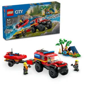 Lego 60412 City 4×4 Fire Truck with Rescue Boat