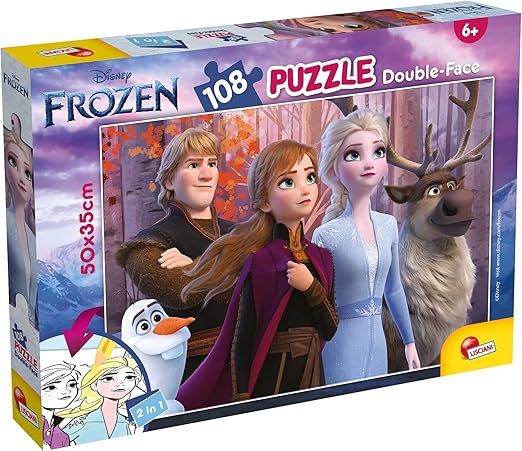 Lisciani Disney Frozen Double Face 108pc Puzzle