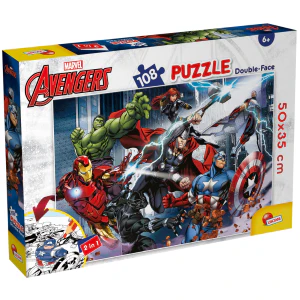 Lisciani Marvel Avengers Double Face 108pc Puzzle