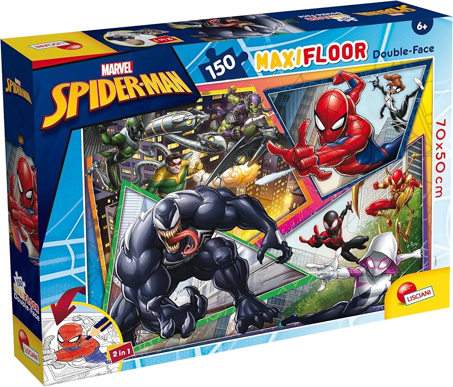 Lisciani Marvel Spiderman Double Face 150pc Puzzle