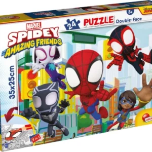 Lisciani Marvel Spidey Doub Face 24pc Puzzle