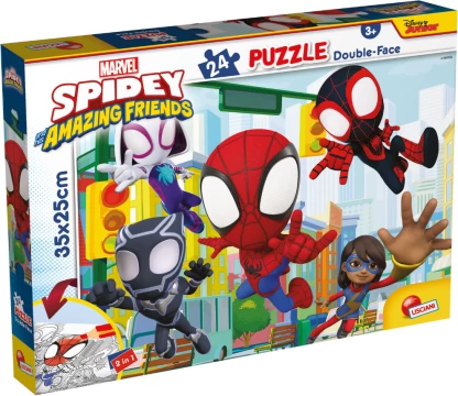 Lisciani Marvel Spidey Doub Face 24pc Puzzle