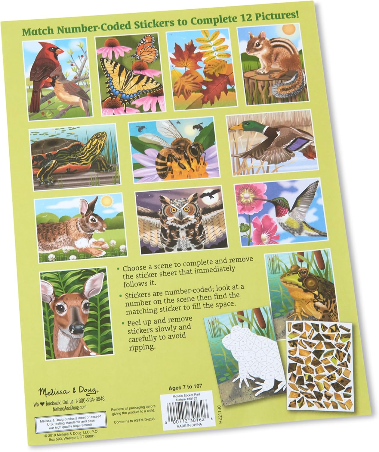 Melissa & Doug Mosaic Sticker Pad - Nature - Image 4