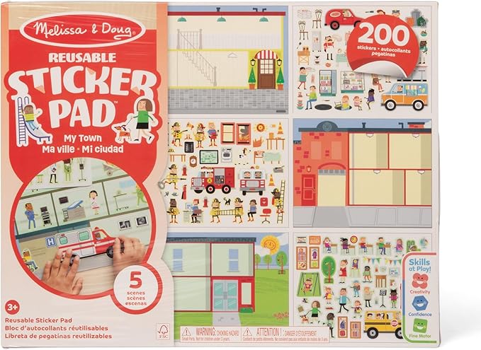 Melissa & Doug Reusable Sticker Pad My Town