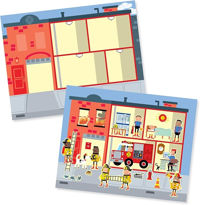 Melissa & Doug Reusable Sticker Pad My Town - Image 2