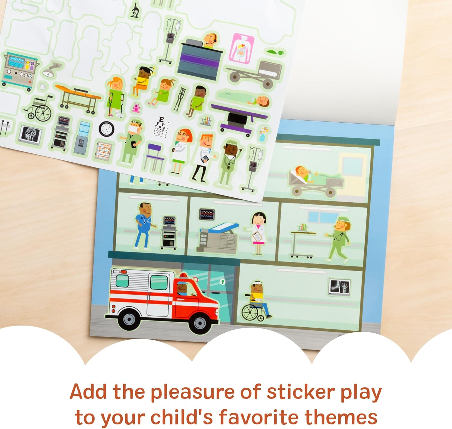 Melissa & Doug Reusable Sticker Pad My Town - Image 3