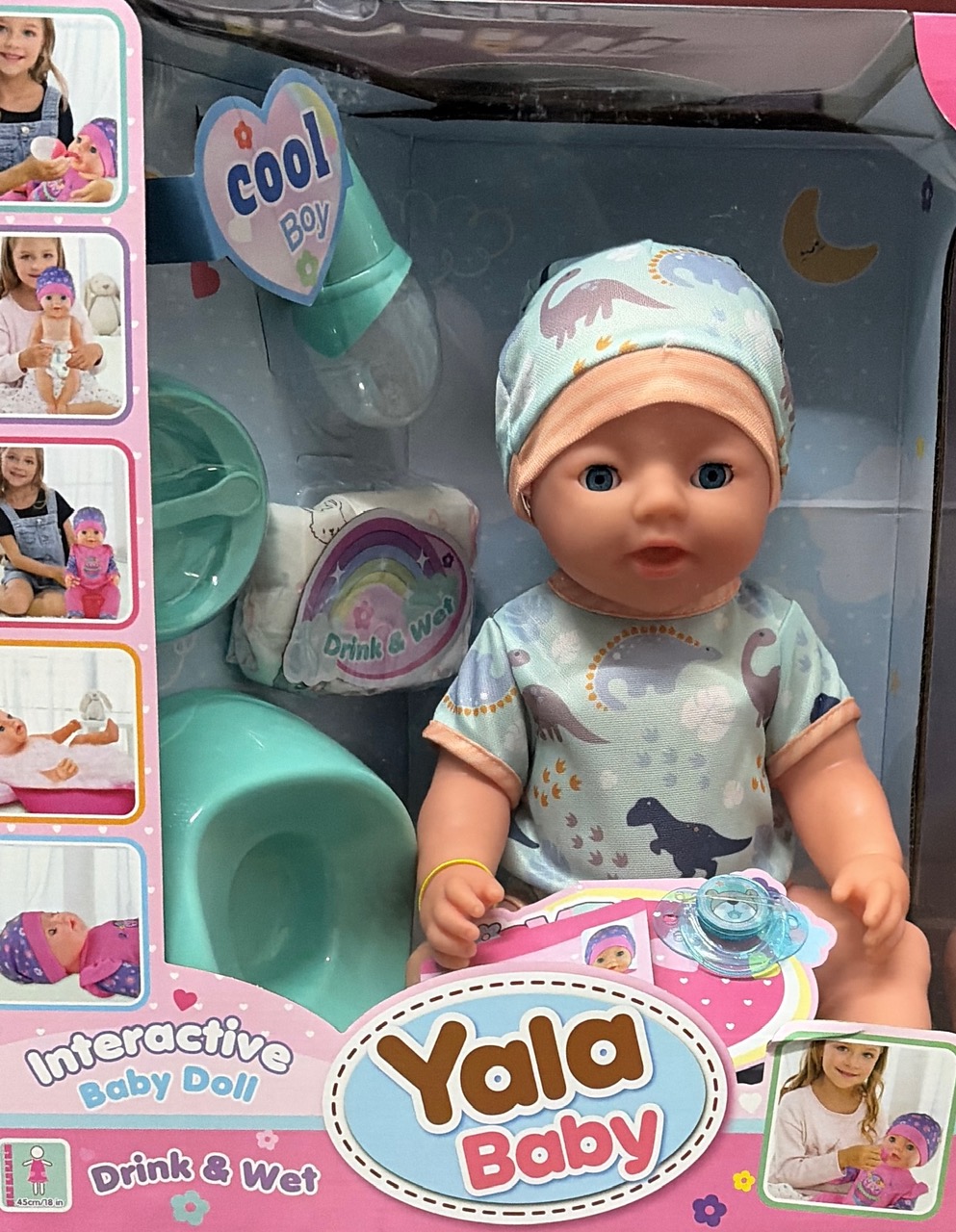 Yala Baby 45cm Baby Doll Drink and Wet