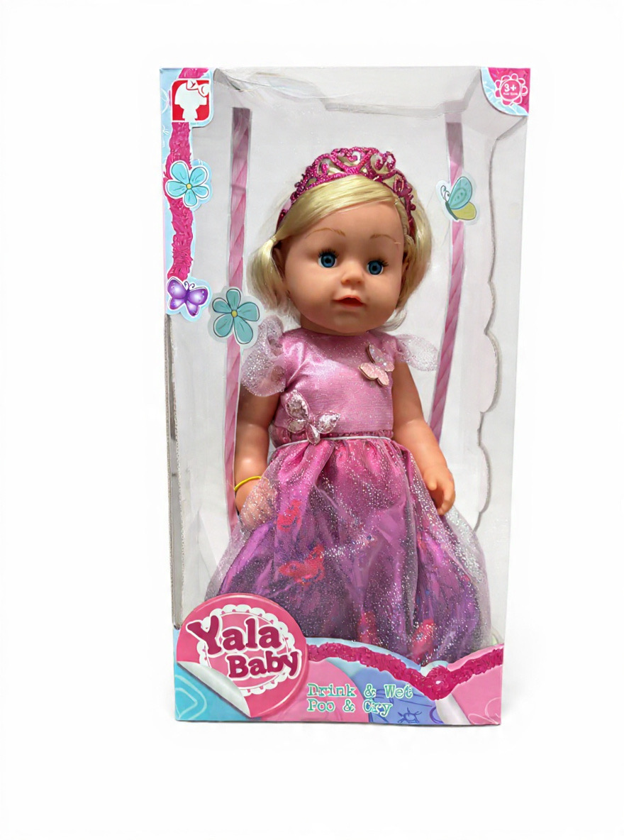Yala Baby 45cm Doll with Tiara and Butterfly Dress