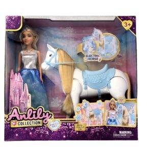 Anlily Princess Doll and Battery Operated Horse