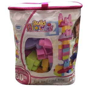 Jumbo Building Blocks Pastel Colours 80 pieces