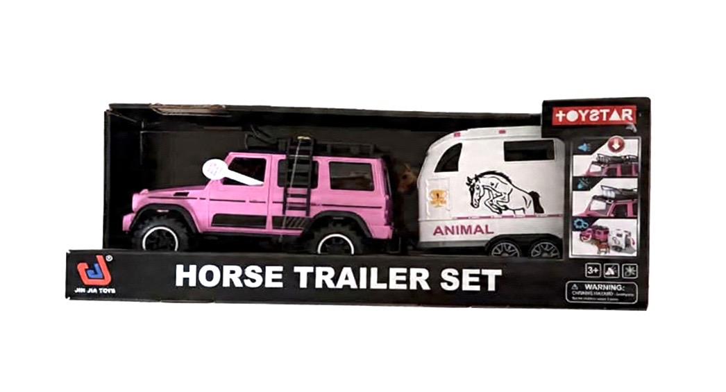 Toystar Horse Trailer Set Pink